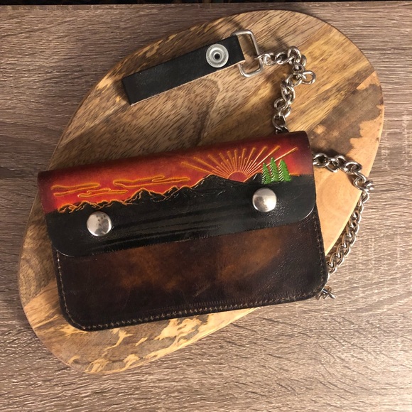 Free People Handbags - Vintage Biker Handmade Belt Loop Wallet